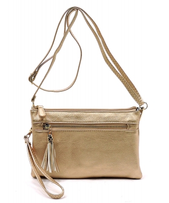 2 Compartments Messager Bag Designer  WU021 ROSEGOLD
